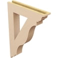 thumbnail image 5 of Ekena Millwork 3 1/2"W x 20"D x 28"H Funston Traditional Rough Cedar Woodgrain TimberThane Bracket, Primed Tan, 5 of 6