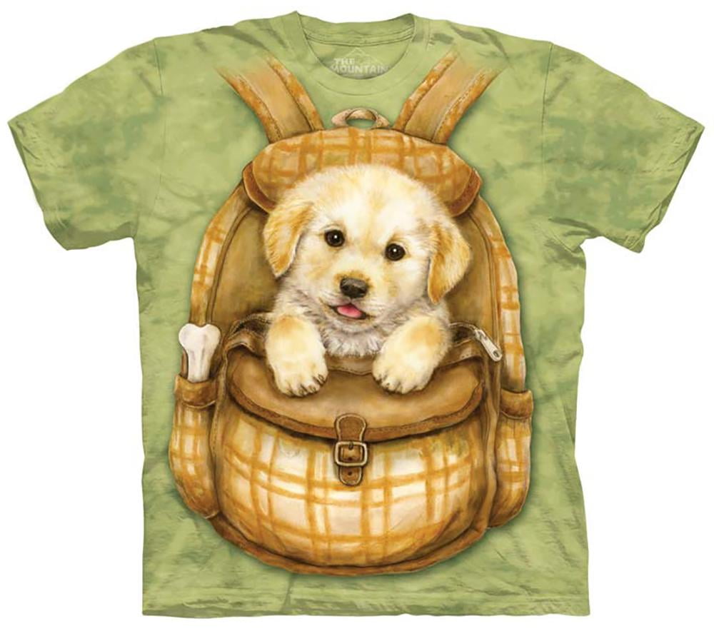 Big Face Russo Golden Retriever T-Shirt The Mountain Giant Dog Head Tees S-3XL