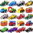 thumbnail image 1 of Juego de juguetes Funcorn Toys Pull Back para coche, minicamión, 20 piezas para niños, 1 of 7