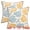 Yellow Blue, variant on Unique Bargains Set of 2 Floral Embroidery Cotton Canvas Pillow Cover Yellow Blue