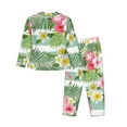 thumbnail image 2 of Uemuo Tropical Flamingo Pattern Womens Pajama Sets,PJ Set for Women,Pajamas for Women Logo,Long Sleeve Pajama Set for Women,Soft Long Sleeve Top With Pants-Small, 2 of 9