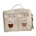 thumbnail image 4 of Bolsa de pañales para bebé, bolsa de almacenamiento, bolsa multifunción, organizador de cochecito para botella de juguetes y pañales , Dos Dos blancos, 4 of 9