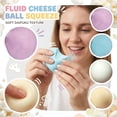 thumbnail image 2 of Mochi Squeeze Toys, Jumbo Squeeze Toys, Soft Daifuku Texture, Sensory Squeeze Toys, Stress Balls Squeeze, Squeeze Toys for Relaxation, Ocean Blue, 1 Pc, 2 of 6