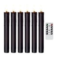 thumbnail image 2 of Flameless Taper Candles, 6 Pcs Flickering LED Candlesticks with Remote, Battery Operated - B, 2 of 8