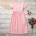 thumbnail image 4 of Fsqjgq Baby Girl Clothes Girls Dresses Size 8 Elegant Toddler Floral Dress Pink Print Dresses Sleeve Kids Baby Clothes Toddler Dress Striped Short Girls Dress&Skirt 11, 4 of 5