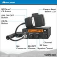 thumbnail image 2 of Midland 1001LWX 40 Channel Mobile CB with ANL, RF Gain, PA, and Weather Scan, 2 of 4