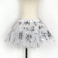 thumbnail image 5 of Zshosam Toddler Tutu Skort Girl's Tutu Skirt Layered Ballet Tutu Skirts Mesh Fluffy Princess Dancing Skirt Size 2T 12T,(Silver 2-12 Years), 5 of 6