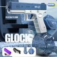 thumbnail image 2 of Nueva pistola de agua, pistola eléctrica Glock, juguete de tiro, juguete de playa de verano completamente automático para niños, niños, niñas, adultos Dengxun unisex, 2 of 2