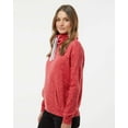 thumbnail image 2 of J. America Womenâ€™s MÃ©lange Fleece Cowl Neck Sweatshirt, 2 of 5