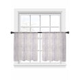 thumbnail image 7 of Purple Botanical Sheer Curtains 45 Inch Length 2 Panels Set, Farmhouse Spring Summer Branch Voile Window Treatment Rod Pocket Small Kitchen Curtains Drapes for Bedroom 52"x45"x2, 7 of 7