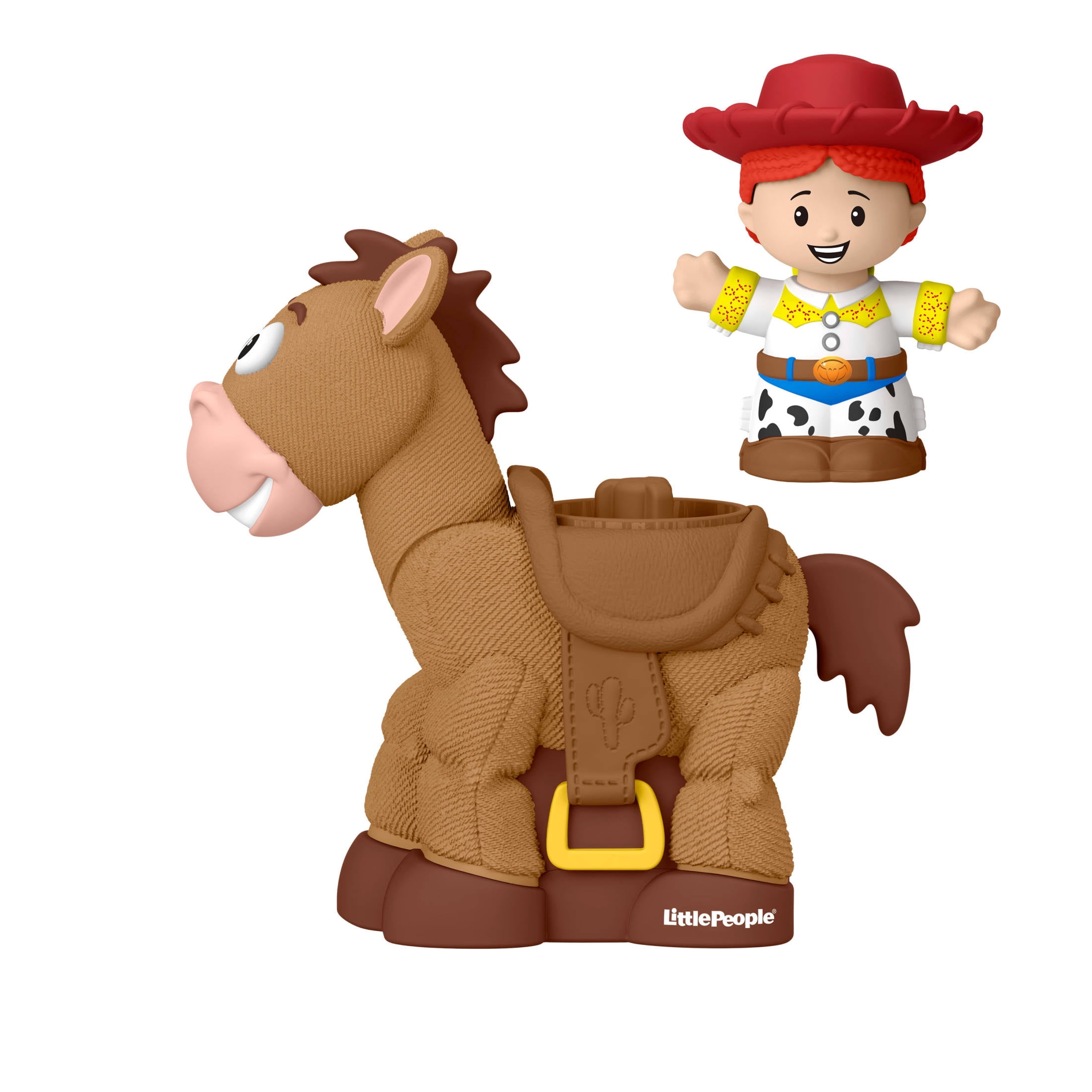 Fisher-Price Little People Disney Pixar Toy Story Bobbin’ Bullseye & Jessie, Toddler Figure Set