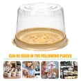 thumbnail image 4 of Miangastore 20Pcs Cake Box Clear Plastic Cake Carrier Single Cake Container for Home Party Bakery Shop, 4 of 9