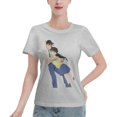 thumbnail image 1 of T-Shirt Basique à Manches Courtes pour Femmes Conan et Xiaolan, 1 of 6