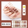 thumbnail image 3 of TINYSOME Semicured Gel Nail Stickers UV/LED Lamp Required 16Pcs Gel Nail Polish Wraps, 3 of 21