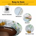 thumbnail image 3 of Elastic Fitted Round Tablecloth, Daisy Spring Floral Waterproof Stretch Table Cover for 36"-44" Tables, Eucalyptus Leaves Watercolor Wooden Washable Outdoor Tablecloths for Patio, Picnic, Camping, 3 of 9