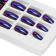 thumbnail image 4 of 24pcs Fashionable Fake Nails Detachable Bright Color False Nail Patch Full Cover Nail Art Tips05, 4 of 5