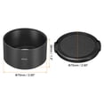 thumbnail image 2 of Uxcell 67mm Lens Hood, Long Focus Frosted Surface Hood with Cap and Cleaning Cloth for Camera Lens, Black, 2 of 6