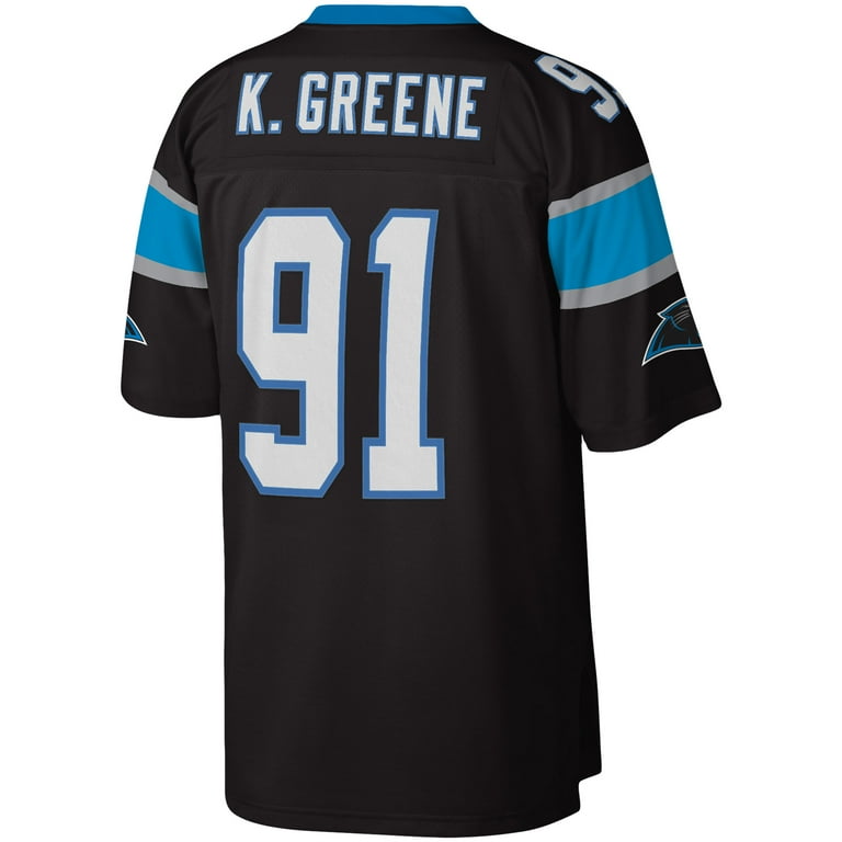 Men s Mitchell Ness Kevin Greene Black Carolina Panthers Legacy