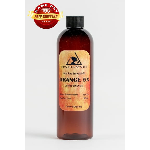 ORANGE 5X (5 FOLD) ESSENTIAL OIL ORGANIC AROMATHERAPY NATURAL 100% PURE 12 OZ