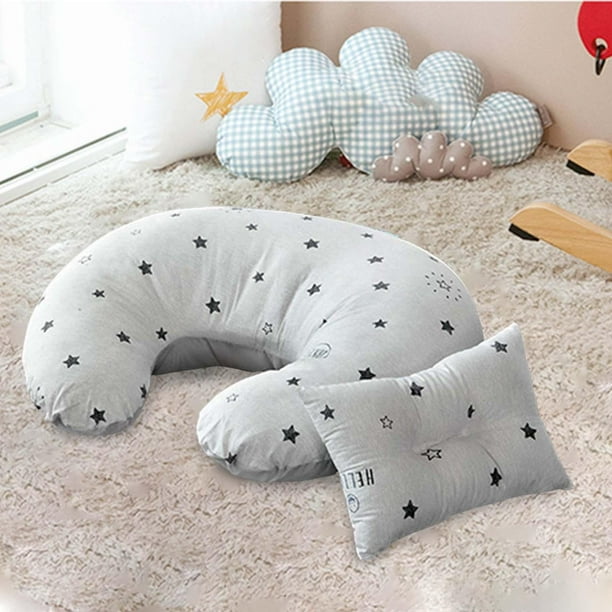Almohada de ctancia para bebes con funda extraible Soporte para bebes Cojin de cintura de alimentacion comodo Cojin de dormir suave para estrels