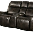 thumbnail image 3 of Halo 79 Inch Power Recliner Sofa, Tilting Back, Brown Faux Leather, USB, 3 of 5