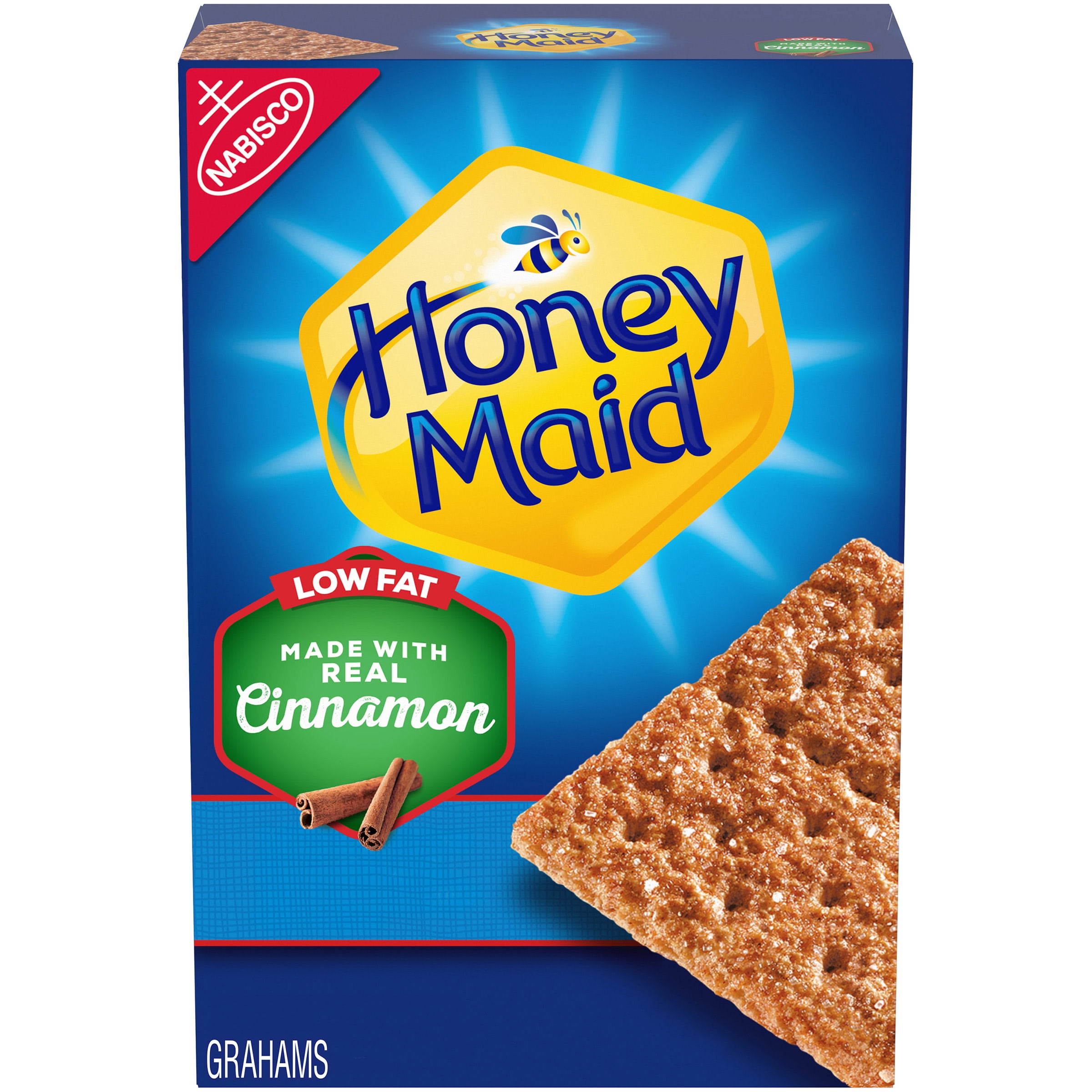 Honey Maid Low Fat Cinnamon Graham Crackers, 14.4 oz Box