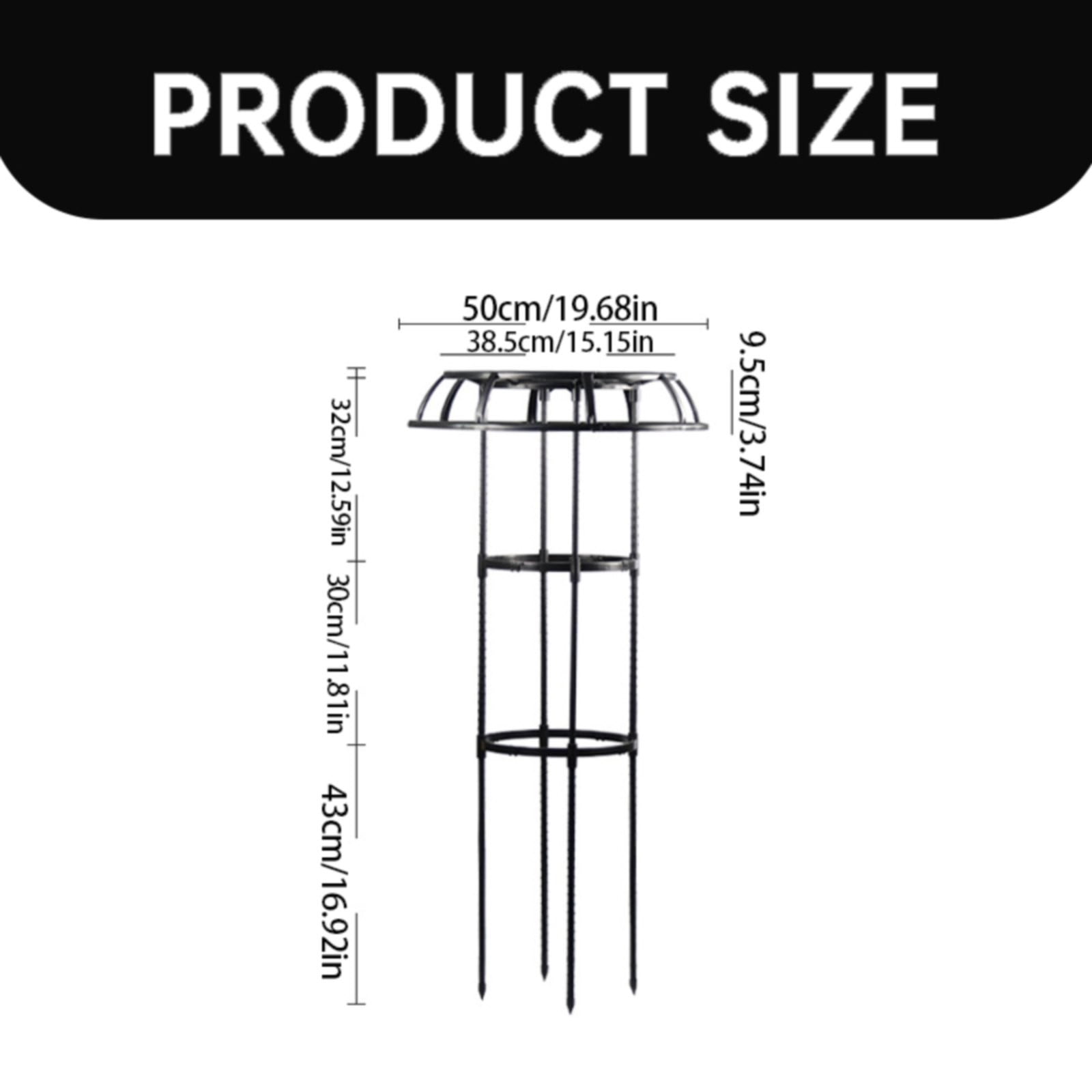 MOQIN Garden Trellis for Climbing Plants Outdoor, 2 in 1 Plant Cages & Supports for Vines Crop, Plant Trellis Support for Potted Plants Climbing Vine Rose Clematis Vegetable Trellis, 1 Pack