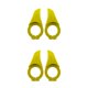thumbnail image 3 of Sonducket 1 par de extremos de manillar de bicicleta de montaña, manillar de bicicleta de montaña, manillar pequeño vertical, accesorios para Amarillo 2piezas, 3 of 6