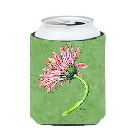 

Gerber Daisy Pink Can Or bottle sleeve Hugger - 12 oz.