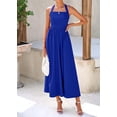 thumbnail image 4 of Vestido largo KIRUNDO para mujer, sin mangas, sin mangas, color azul, 4 of 9