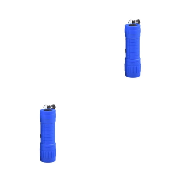 Eigraketly Juego de linternas duraderas para aventuras de camping y senderismo Linterna LED Antorcha para exteriores Materiales de alta Azul Azul 2Conjunto