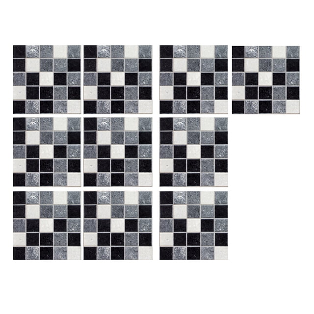 Wall Sticker for DIY Home | Peel And Stick Ceramic Tile Paste 3D Lattice Tile Design for Easy Self- Wall 10PCS