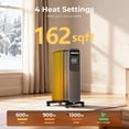 thumbnail image 2 of R.W.FLAME Oil Filled Radiator Heater, 1500W Portable Space Heater with Remote & Digital Thermostat, 4 Modes, 24H Timer, Child Lock, Overheat & Tip-Over Protection, Ultra Quiet for Indoor Use, Black, 2 of 7