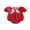 Red, variant on BemeyourBBs Newborn Baby Girl Summer Clothes Bubble Rompers 0 3 6 12 18 24 Months Bowknot Decor Front Buttons Ruffled Short Sleeve Infant Princess Bodysuits Jumpsuits Playsuits