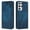 Blue, variant on Decase Luxury Retro Leather Wallet Case for Samsung Galaxy S21 Ultra,Retro Elephant Texture PU Leather Flip Cover with Card Holder Slots, Shockproof Rugged Magnetic Folio Phone Case,Green