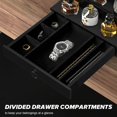 thumbnail image 4 of Perfume Organizer Supcessory Cologne, 4 niveles, madera negra, para hombre, 4 of 9