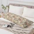 thumbnail image 6 of White Pink Beige Peony Body Pillow Cover 20 x 54 Inch Decorative Pillow Cover Farmhouse Vintage Floral Botanical Lumbar Pillowcase Seasonal Rectangle Cushion Case for Couch Sofa Bed Living Room, 6 of 9