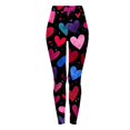 thumbnail image 4 of Fgvctg Romantic Valentines Day Leggings for Women Full Length Workout Leggings Cute Love Heart Print Athletic Outfits Plus Size Yoga Stretch High Waisted Thermal Joggers Clothing Watermelon Red 2XL, 4 of 6