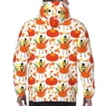 thumbnail image 7 of Honeii Happy Thanksgiving Day1 Pattern Mens Hoodies Men's Loose Sleeve Sweatshirt,Pullover Hooded Sweatshirt for Men,Essentials Hoodie-3X-Large, 7 of 7