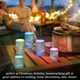 thumbnail image 4 of Yayeee Flameless Candles with Remote Flickering Battery Operated Multi Color Changing, Blue Tree, 4 of 7