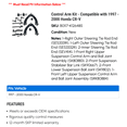 thumbnail image 2 of Control Arm Kit - Compatible with 1997 - 2000 Honda CR-V 1998 1999, 2 of 2