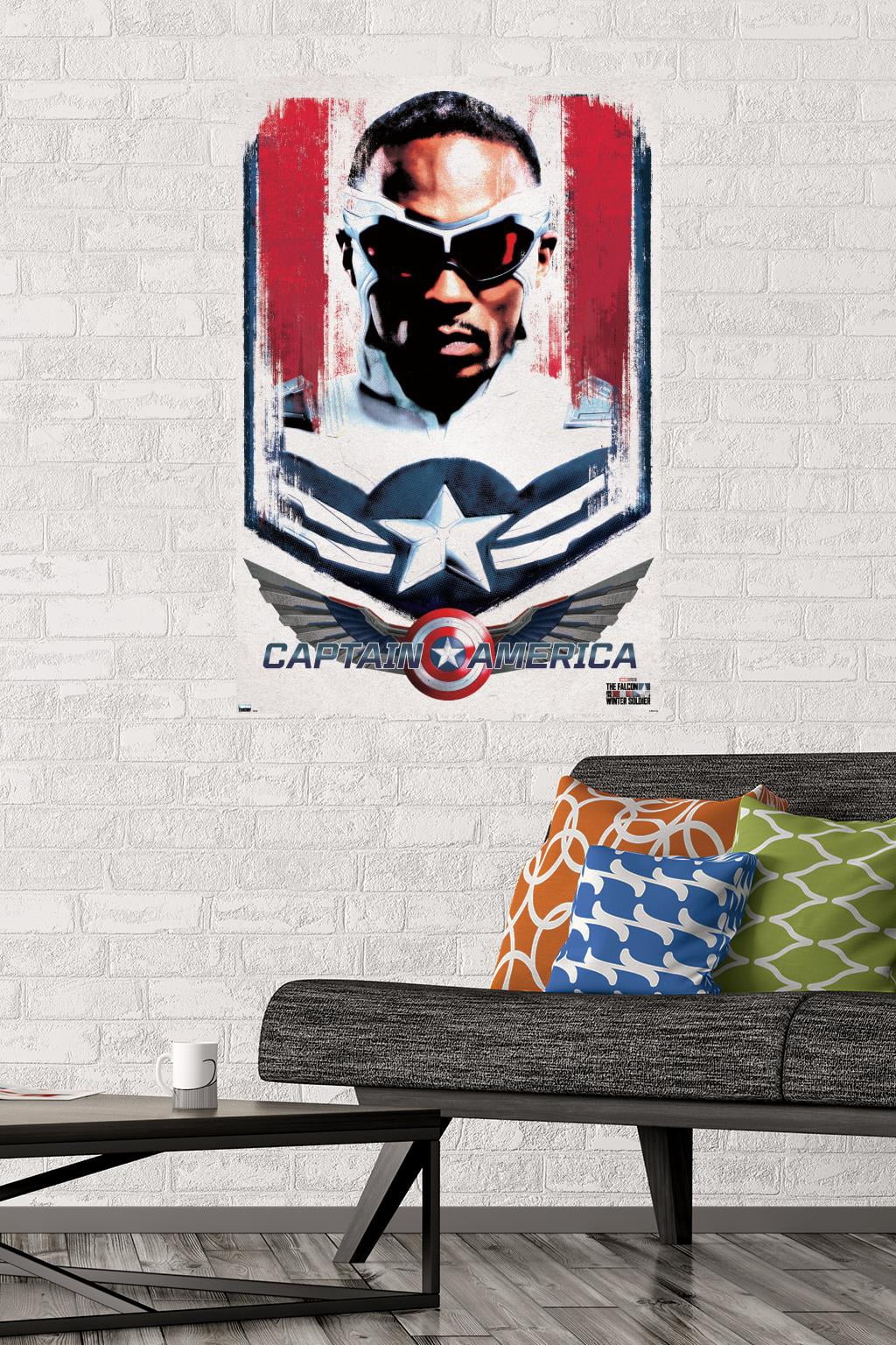 Marvel Falcon and Winter Soldier - Falcon Illustration Wall Poster, 22.375" x 34"