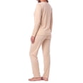 thumbnail image 5 of MOSHU Womens Pajama Sets Two Piece Thermal Underwear for Women Crew Neck Long Sleeve Tops and Leggings Lounge Sets, 5 of 12