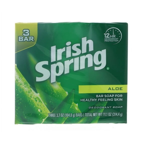 Irish Spring Aloe Bar Soap - 3 Bar, 11.25 oz 2 Pack