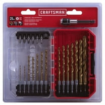 Craftsman CMAM3211 Drill Bit Set/ Screwdriver Set 21-Piece Titanium