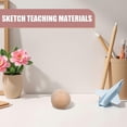 thumbnail image 3 of 4pcs Round Wooden Ball For Craft: 3inch/7.5cm Unfinished Hardwood Round Sphere Orbs For Diy Projects Kids Drawing Painting Decor Sketching Model, 3 of 3