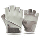 thumbnail image 1 of Guantes de levantamiento de pesas negros y grises para hombres y mujeres: guantes de ejercicio transpirables de medio dedo., 1 of 5