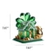 thumbnail image 4 of Adorno de mesa acrílico elegante de cuatro hojas de cristal verde plano para el Día de San Patricio., 4 of 5