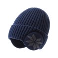thumbnail image 1 of Bonnet d'Hiver Tricoté avec Cache-Oreilles Extensibles Bonnet de Ski, 1 of 5