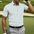 thumbnail image 4 of Tbopshirt Mens Shirts Short Sleeved Plus Size with Collar Business Collar Casual Sports Printed Button Top Shirt,S-3XL, 4 of 6